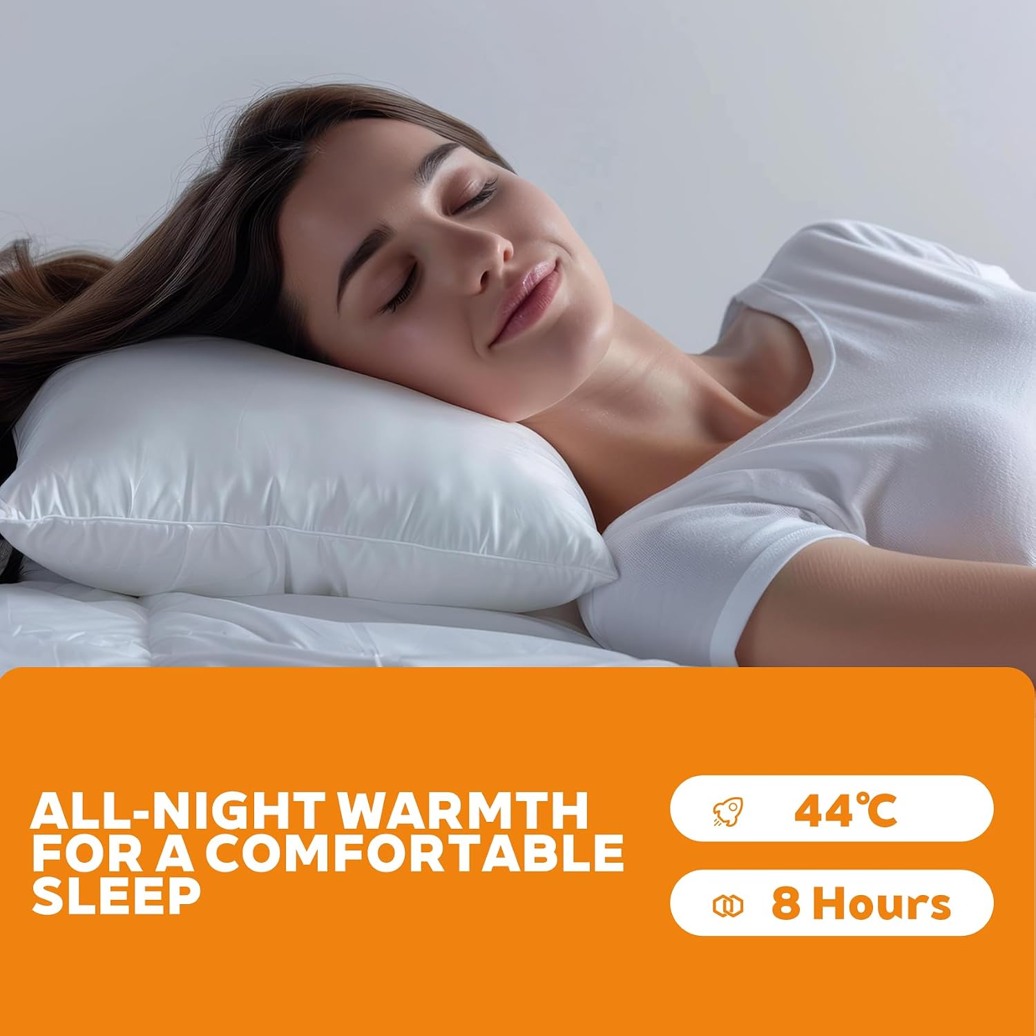Sleep Warmth Heat Patches – Gentle Long-Lasting Warmth, Up to 8 Hours, Stick-On Design for Clothing, Night Use, 7-Pack, Japan Import