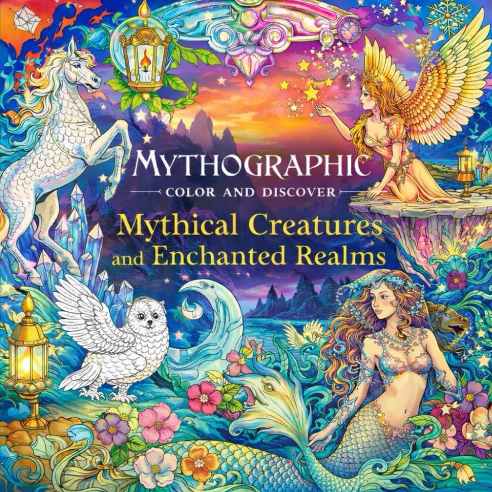Mythographic Color and Discover: Mythical Creatures and Enchanted Realms