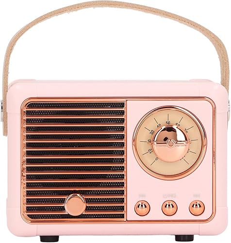 Miniatura 3 de ZJchao Altavoz portátil mini compacto inalámbrico retro diseño incorporado tarjeta radio alta capacidad batería ligero para viajes al aire libre
