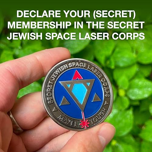 Miniatura 2 de Dissent Pins - Desafío del Cuerpo Láser Espacial Judío Secreto - Colección Mazel Tough