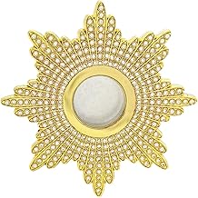 RZRHMUHN Religious Ornate Brass Monstrance Reliquary Box,Suitable For Collection And Religious Ceremonies,3In (White)