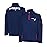 Ultra Game NFL Official Adults Quarter-Zip Super Soft Pullover Sweatshirt with Zipper Pockets - Unisex, New England Patriots, Team Color Updated, Small