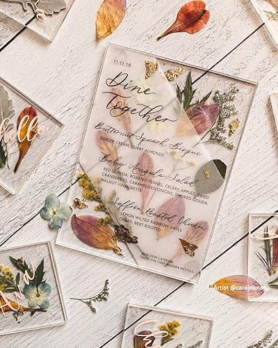 Miniatura 87 de UNIQOOO Paquete de 6 letreros acrílicos esmerilados en blanco para mesa de boda, 11 x 14 pulgadas, hoja acrílica para soporte de números de mesa