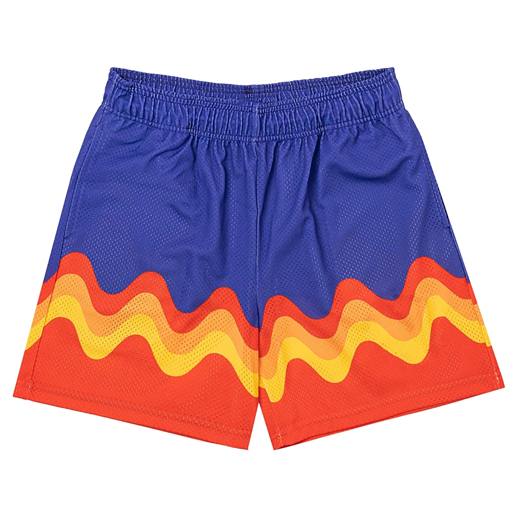 DIOTSR Mens Skyline Graphic Shorts Casual Streetwear Cool Basketball Shorts Running Workout Shorts with Pockets