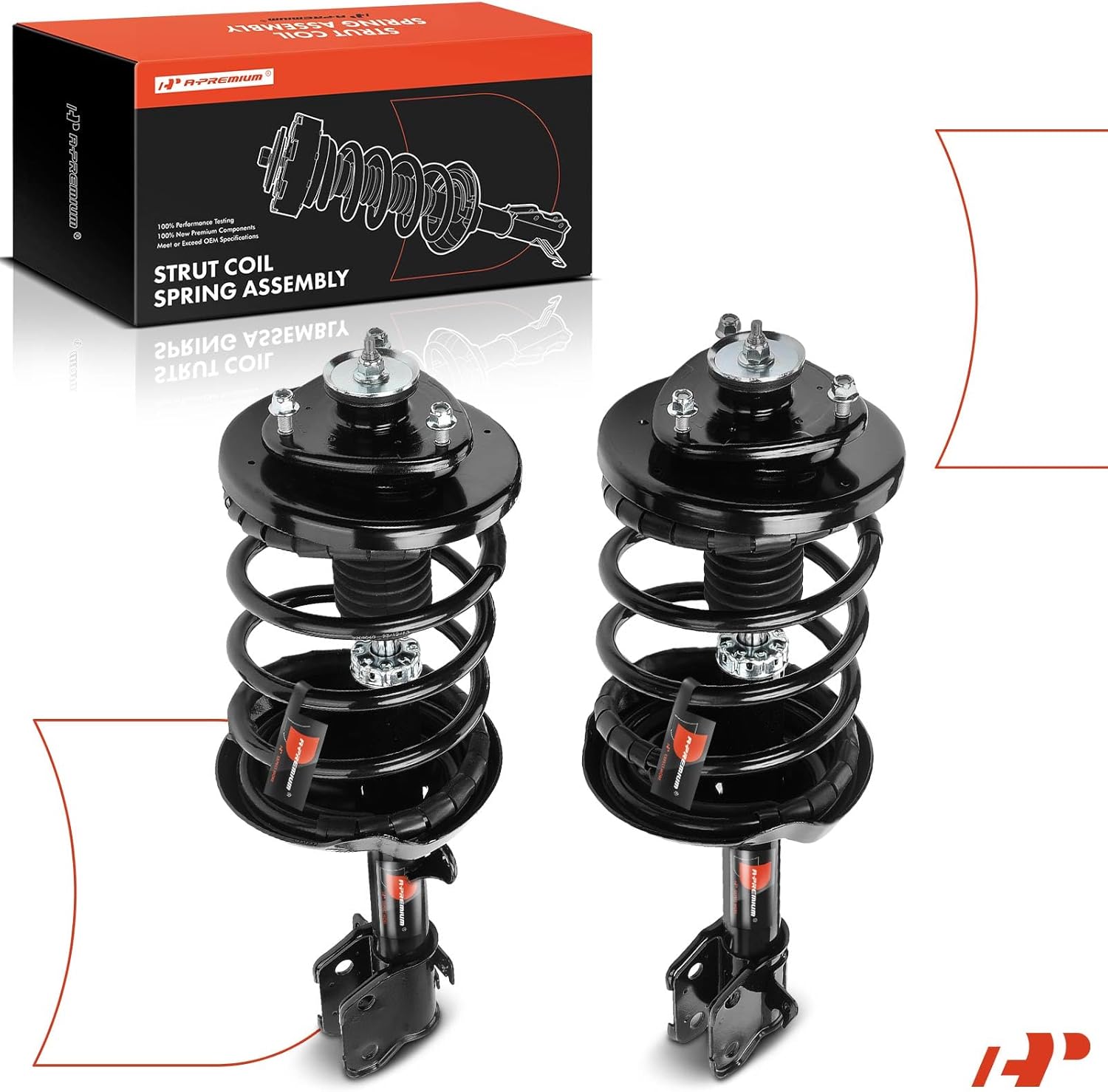 A-Premium Front Strut Assembly Compatible with Acura MDX 2003 2004 2005 2006-2x Replacement Suspension Complete Strut Shock Absorber with Coil Spring