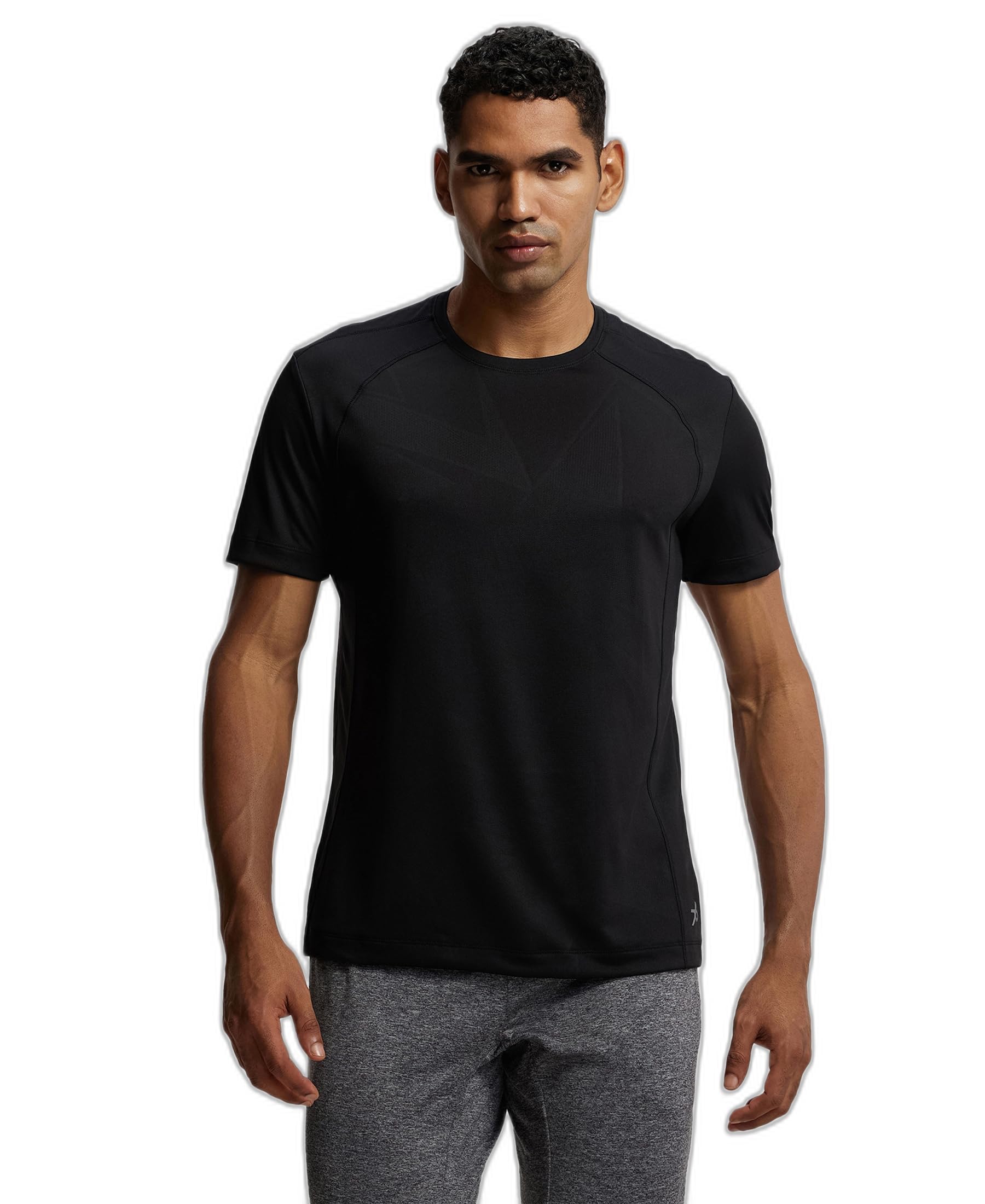 jockey MV15 Men's Polyester Microfiber Fabric Breathable Mesh Regular Fit Round Neck Half Sleeve Active Wear T-Shirt with Stay Fresh Treatment-picture-18