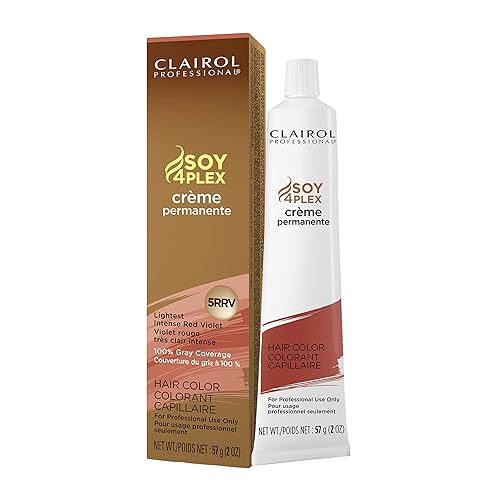 Clairol Professional Tinte permanente en crema para el cabello, tinte oscuro para cobertura de canas resistente a la decoloración, 2 onzas