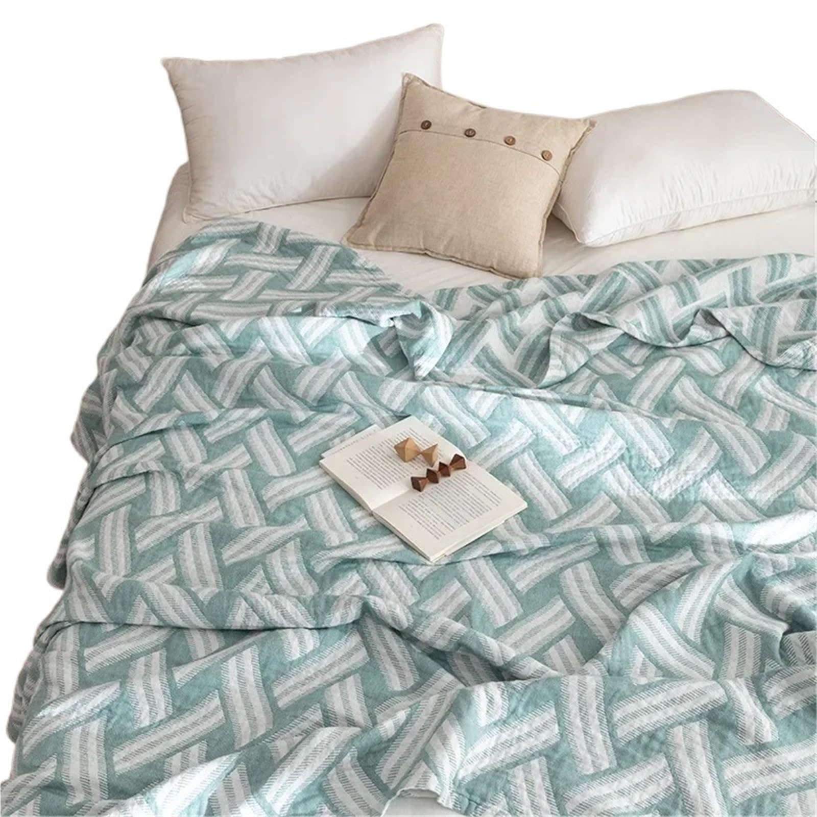 Couette rafraîchissante douce en coton thermorégulateur pour été serein