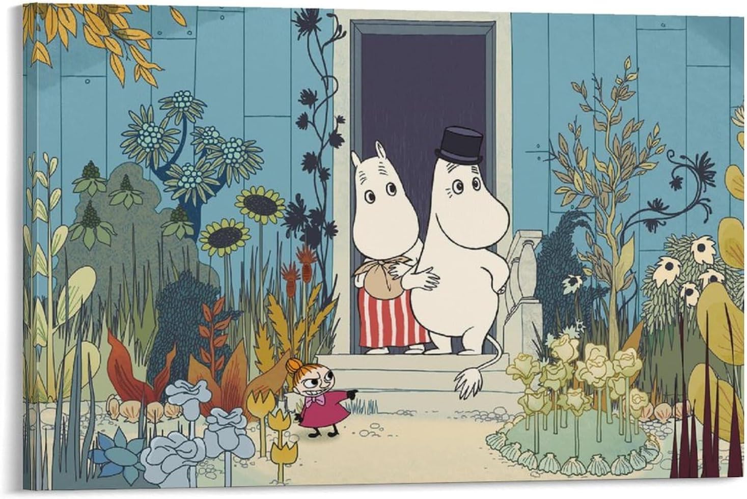 匿名発送】ムーミン 絵画 絵 額入り オシャレ 匿名発送】ムーミン 絵画