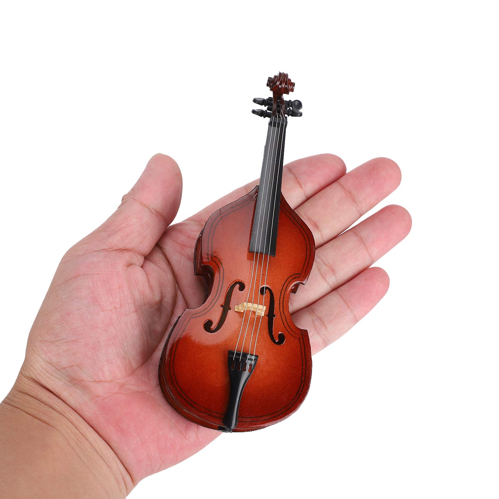 Mini Ornamento per Contrabbasso da 14,5 Cm, Decorativo per Modello di Strumento Musicale