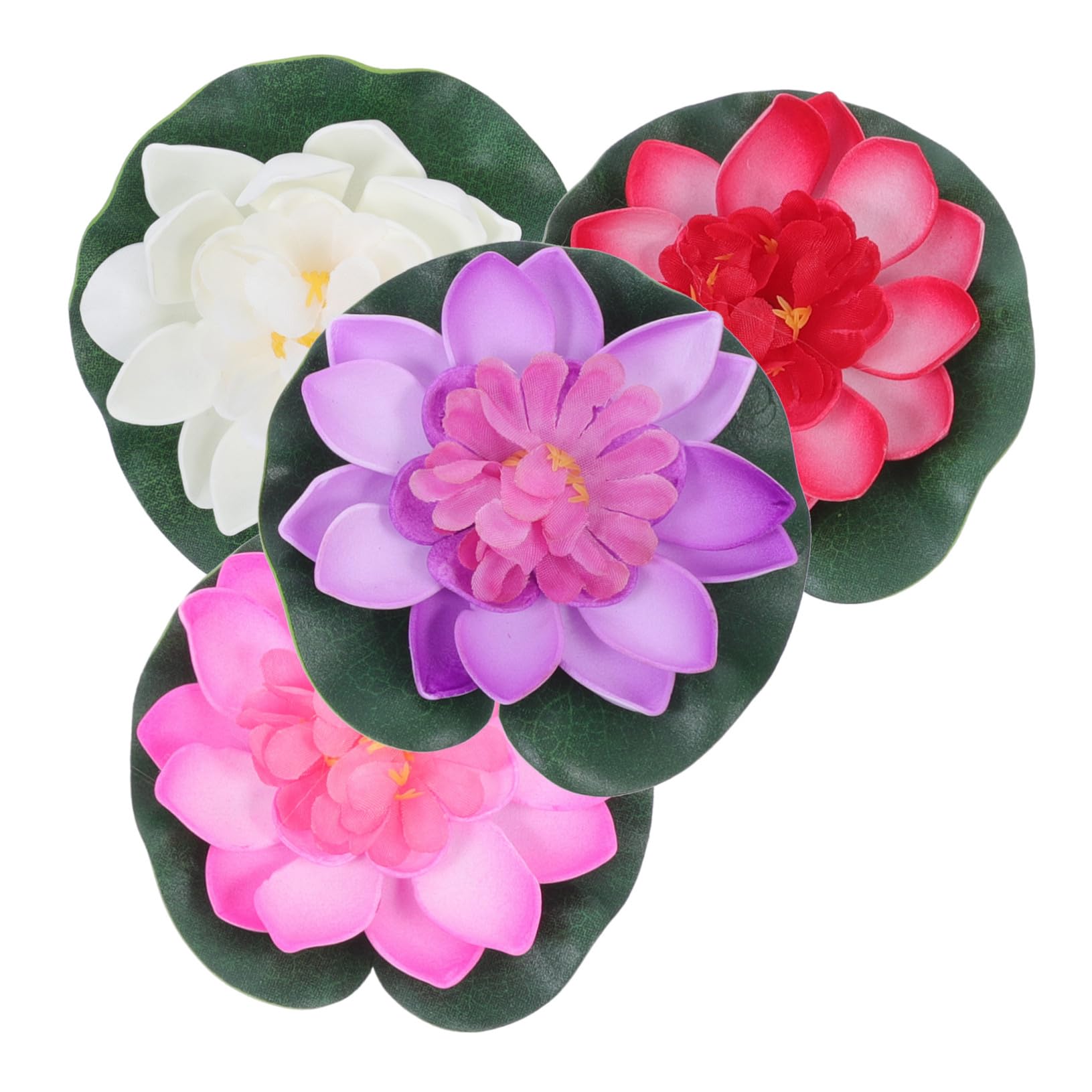 Poissons de bassin protégés grâce aux fausses fleurs artificielles en Eva et lotus