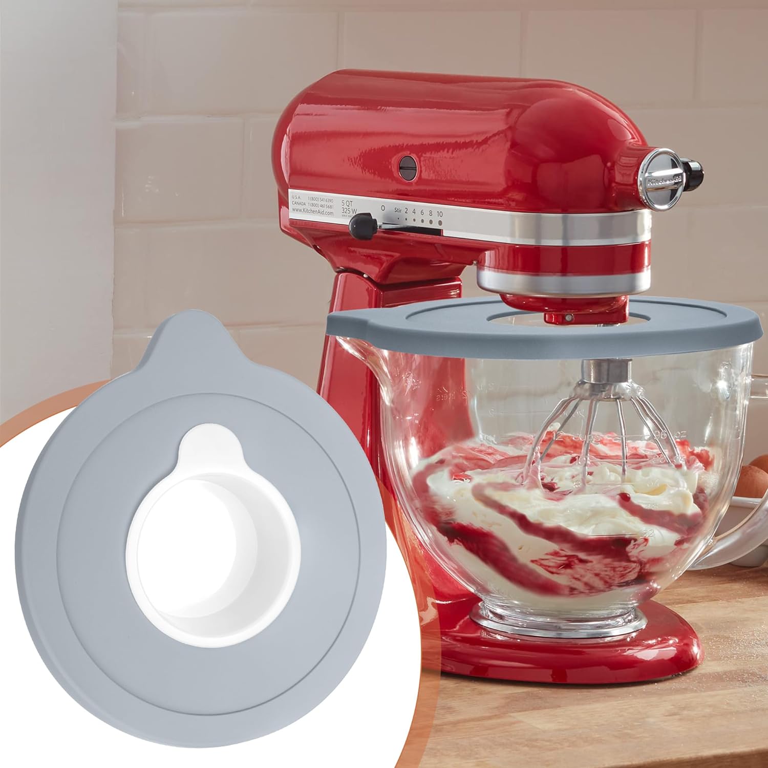 Voor KitchenAid 4 55QT Mengkom Fermentatie Cover Siliconen Deksel voor Voor KitchenAid 4 55QT Mengkom Fermentatie Cover Siliconen Deksel voor