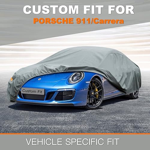 Miniatura 5 de Kayme Funda de coche resistente para Porsche 911 991 992 997 996 Carrera S 4S GTS Coupé Convertible Targa, impermeable para todo tipo de clima,
