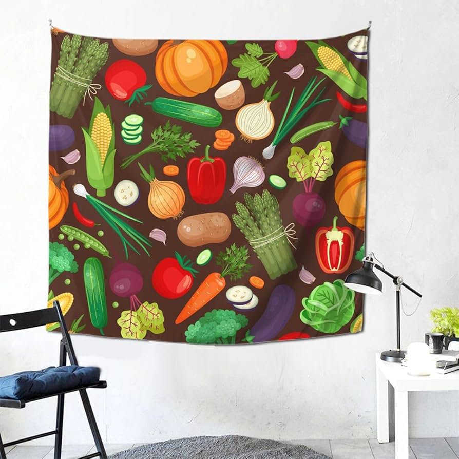 野菜の壁掛け
