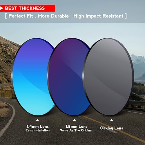 Miniatura 5 de OOWLIT Lentes de repuesto compatibles con Oakley Turbine OO9263 2.559 in Sunglass