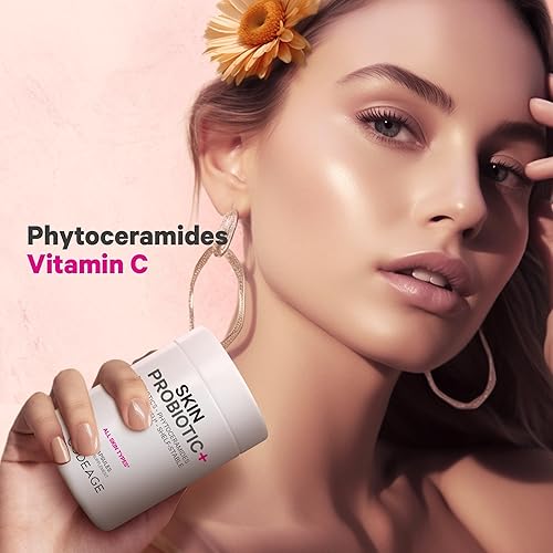 Miniatura 6 de Codeage Probióticos para la piel + prebióticos, suplemento de rutina para el cuidado de la piel, 50 mil millones de UFC, hierbas botánicas