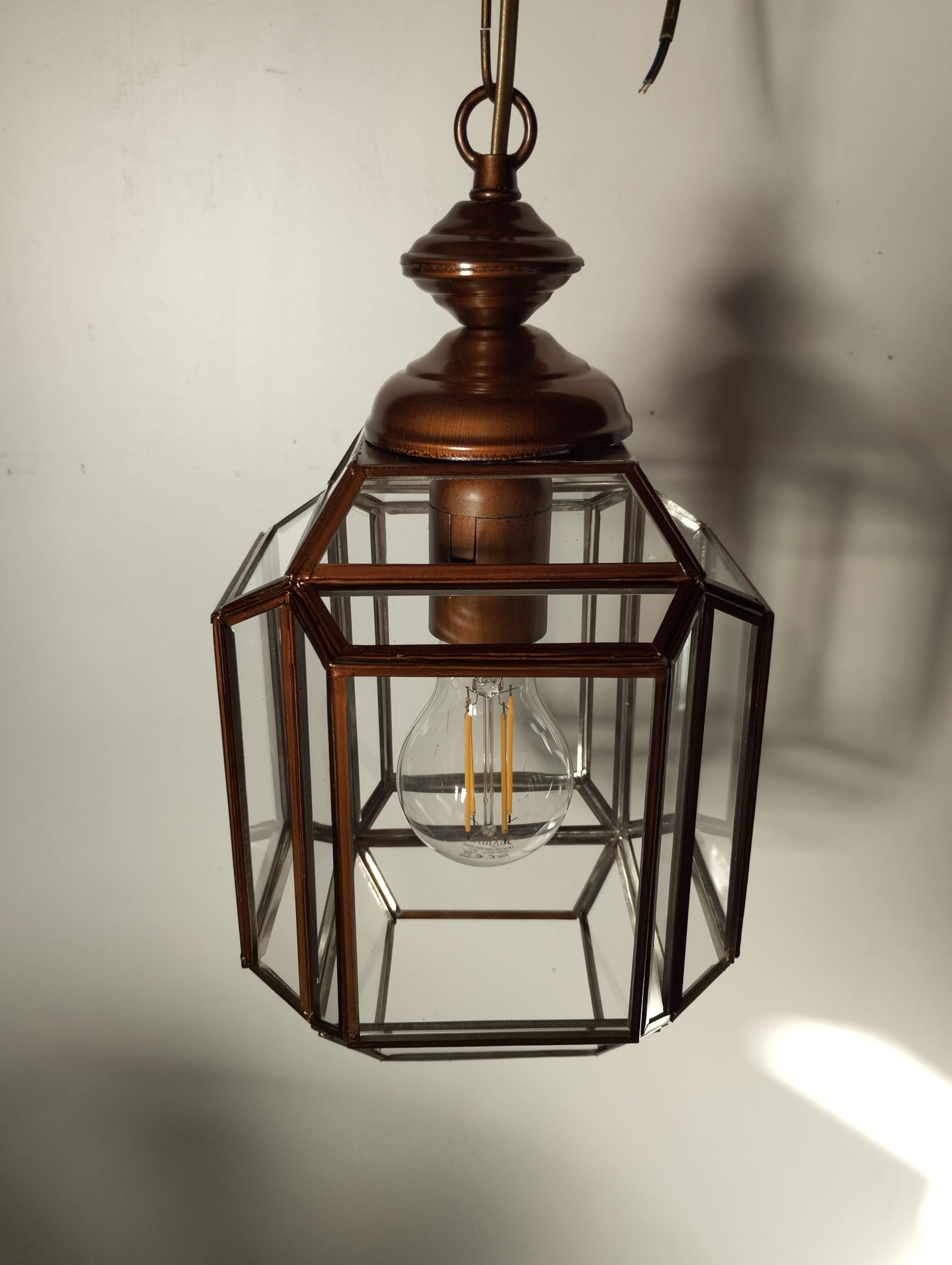 Farol Colgante de Techo Transparente, Estilo Granadino
