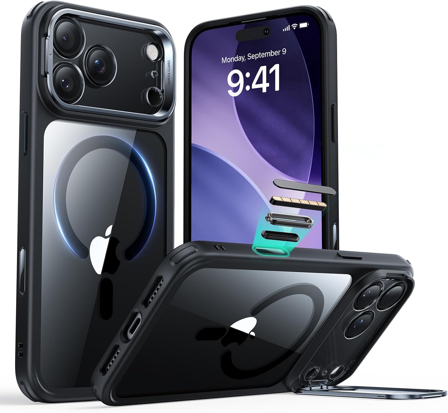 ESR for iPhone 17 Pro Max Case with Stand& Screen Protector