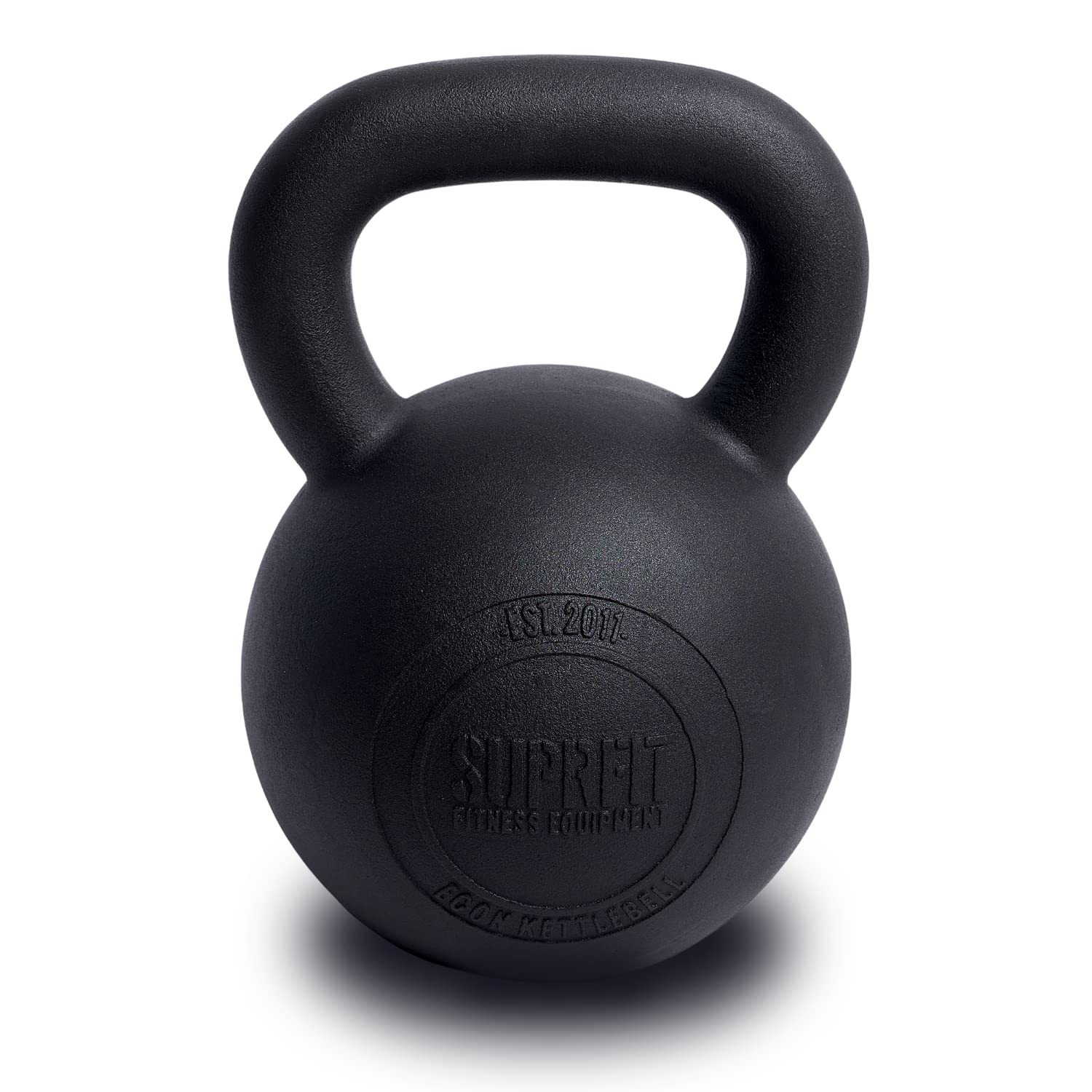 Suprfit Econ Kettlebell żeliwny kettlebell do treningu siłowego i treningu crossowego, waga: 4-28 kg, kettlebell nadaje się do chwytania, czyszczenia i szarpania, czyszczenia i wyciskania, lakierowany