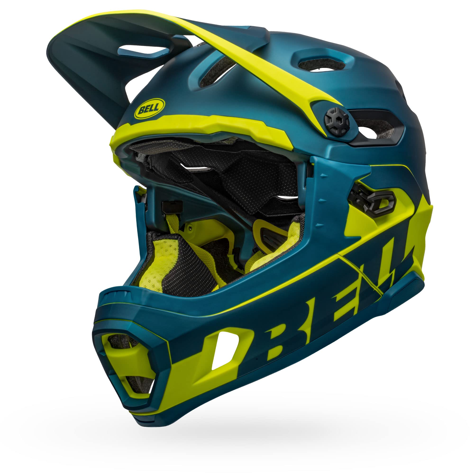 bell cycling helmet visor DaBrim Sporty camera mount for capturing all the action on the trail. Bell Super Air MIPS Adult