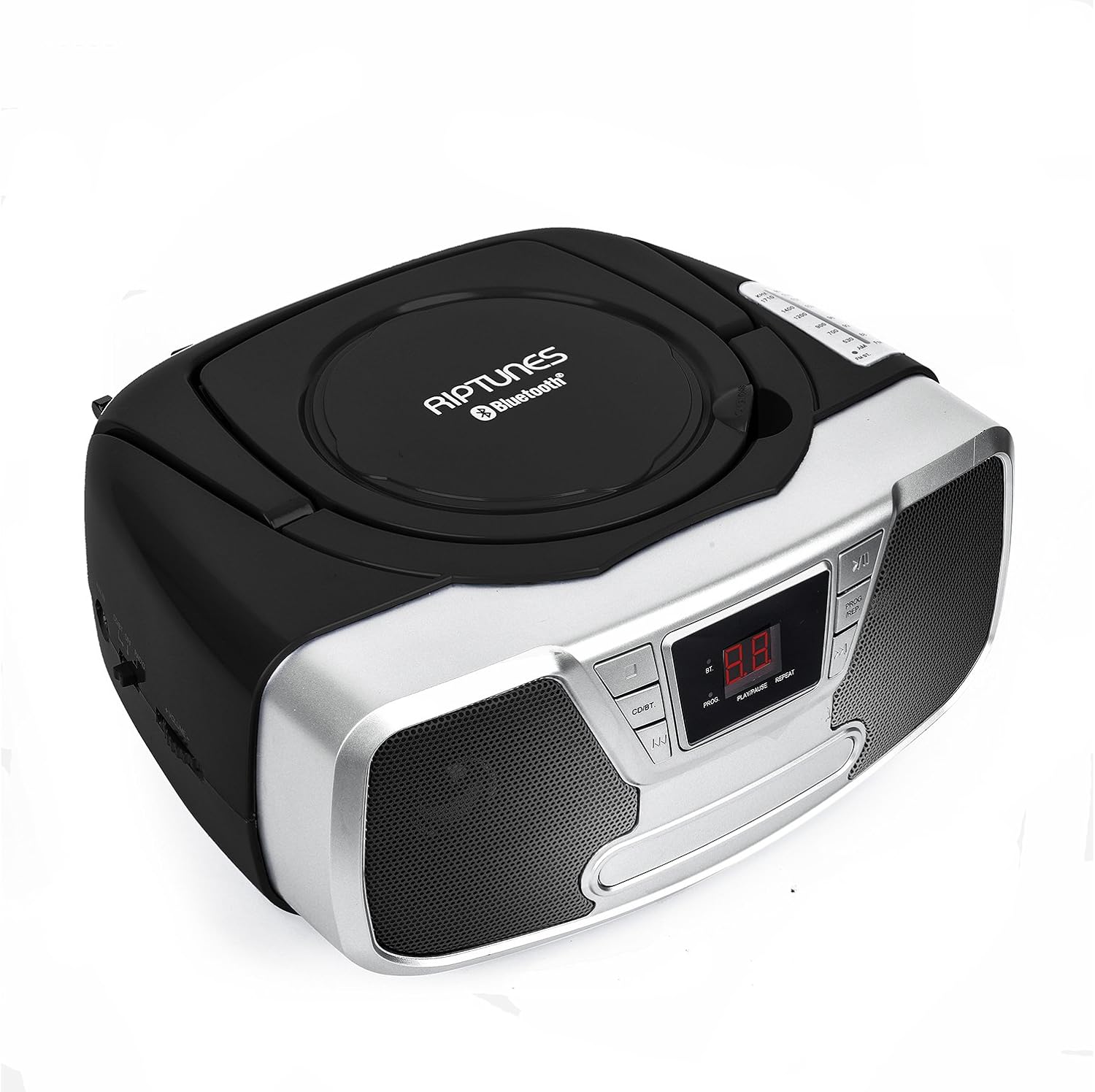 Bеѕt Dеаl 🛒 Riptunes Programmable CD Boombox- Portable Boombox, AM/FM Radio, with Bluetooth Black CDB232BT