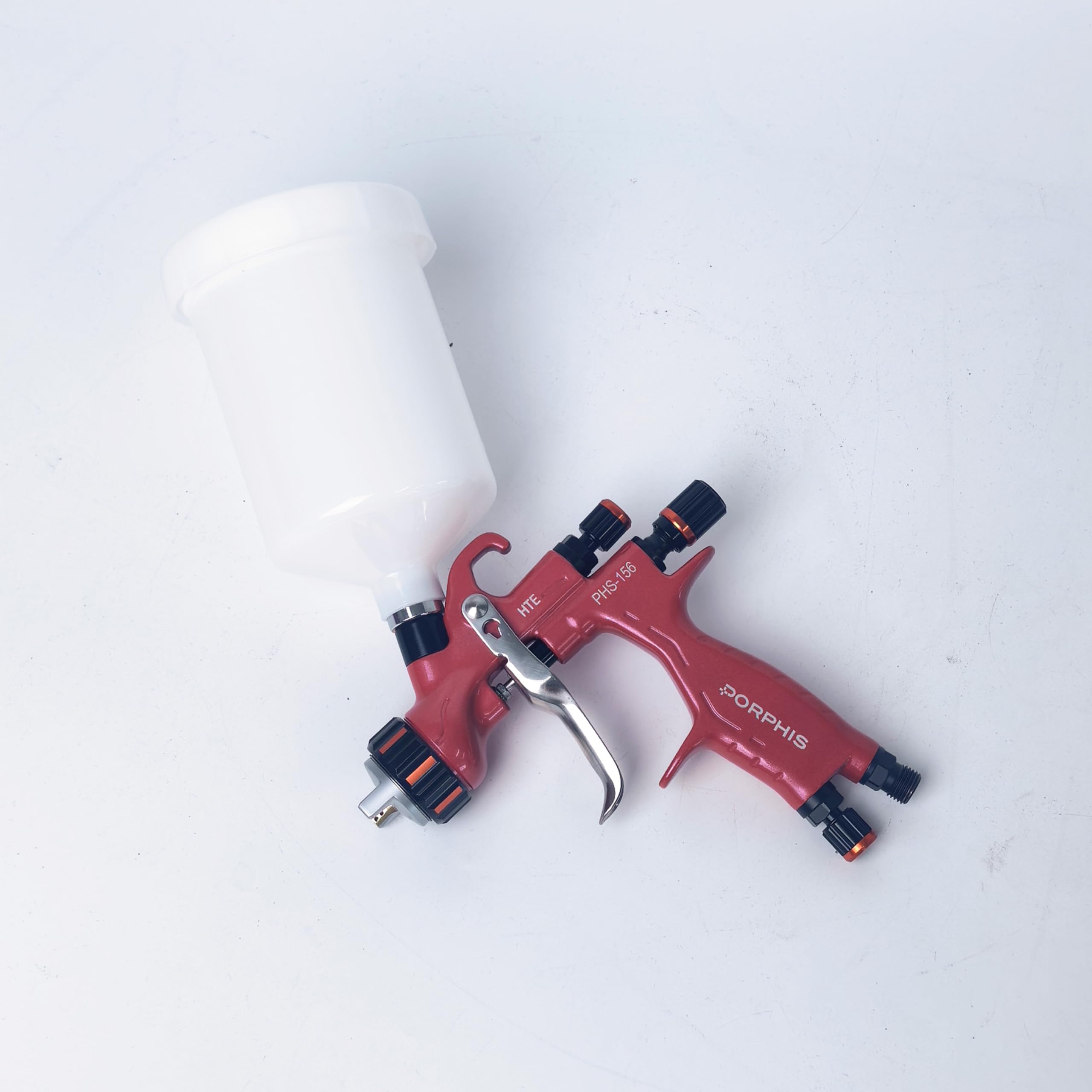 Pistola de pulverización HVLP PHS-156 de presión media de 1,3 mm, color rojo