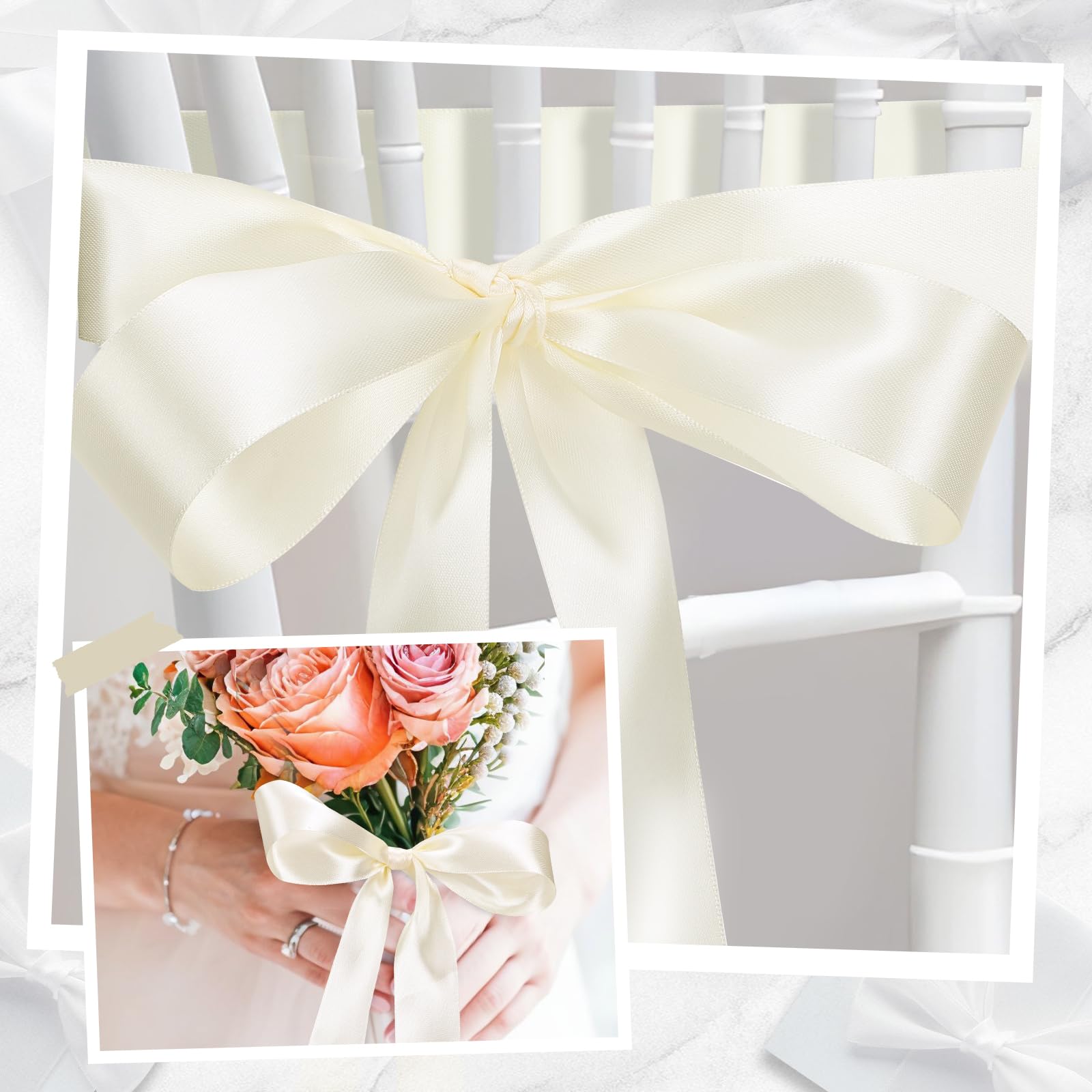 Natalie ribbon set ivory アイボリー andmary Natalie ribbon set ivory