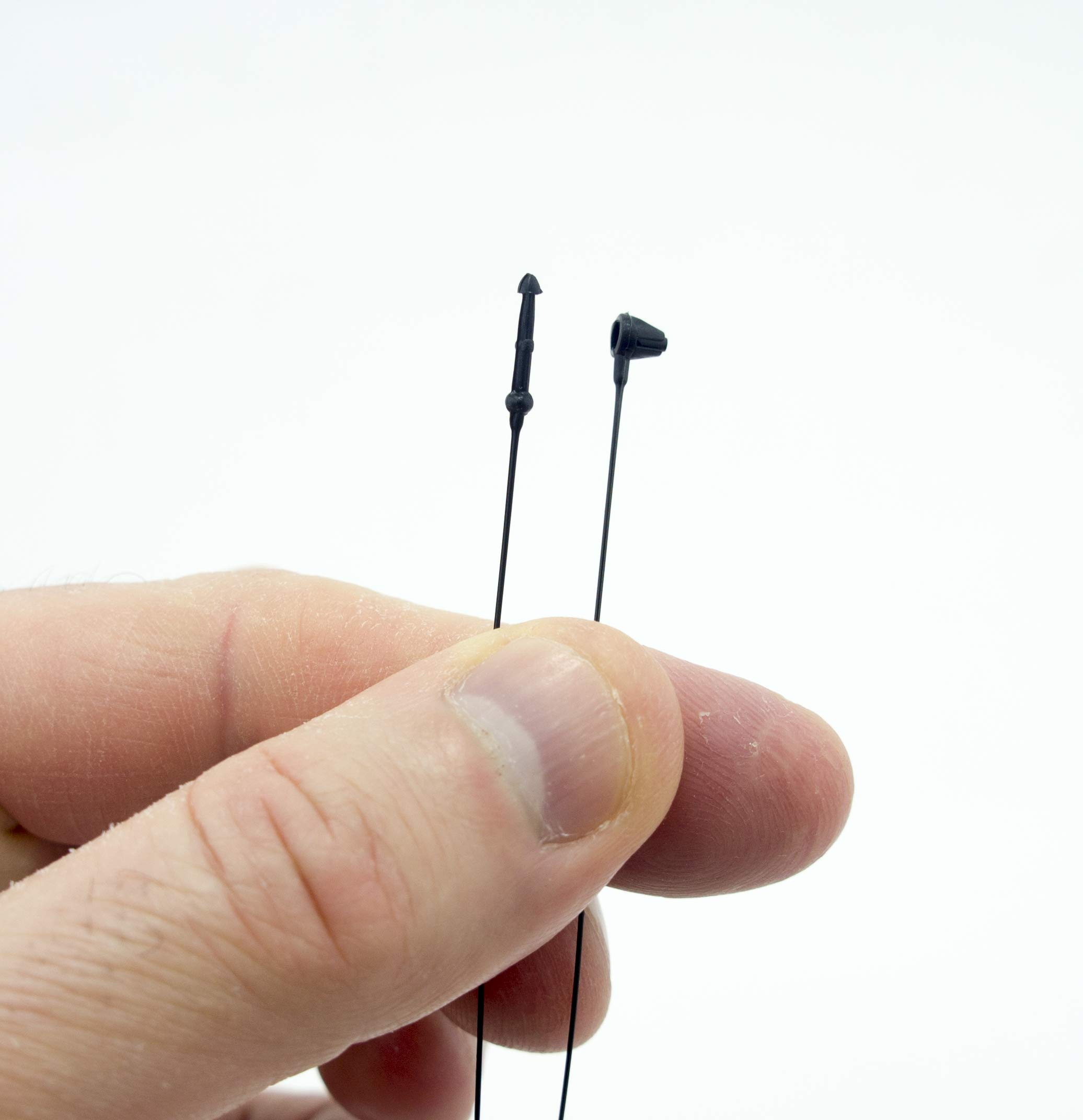 7 Inch Black Hang Tag String Snap Lock Pin Loop Fastener Hook Ties ,500 Pcs