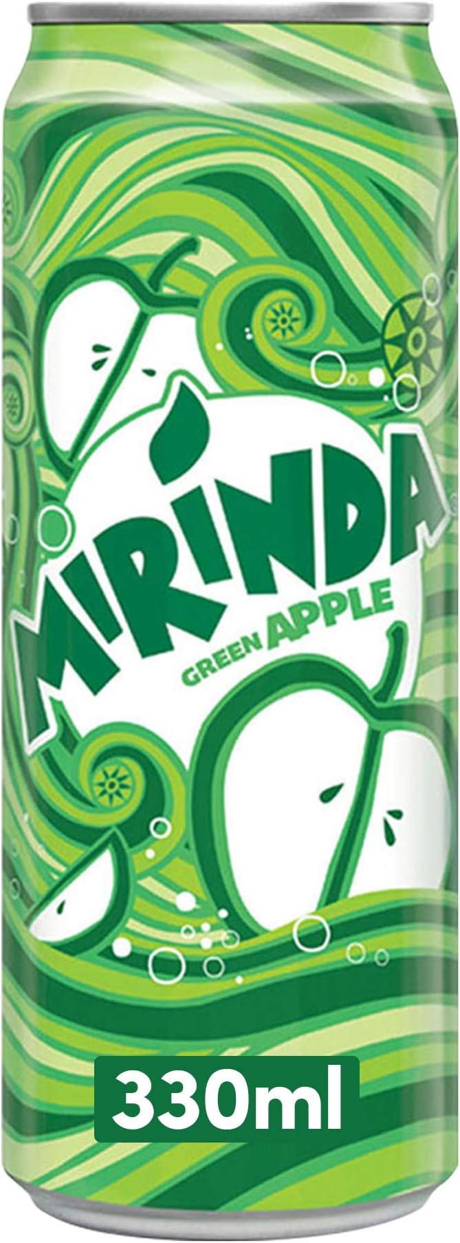 Mirinda Green Apple, Carbonated Soft Drink, Can, 330 ml