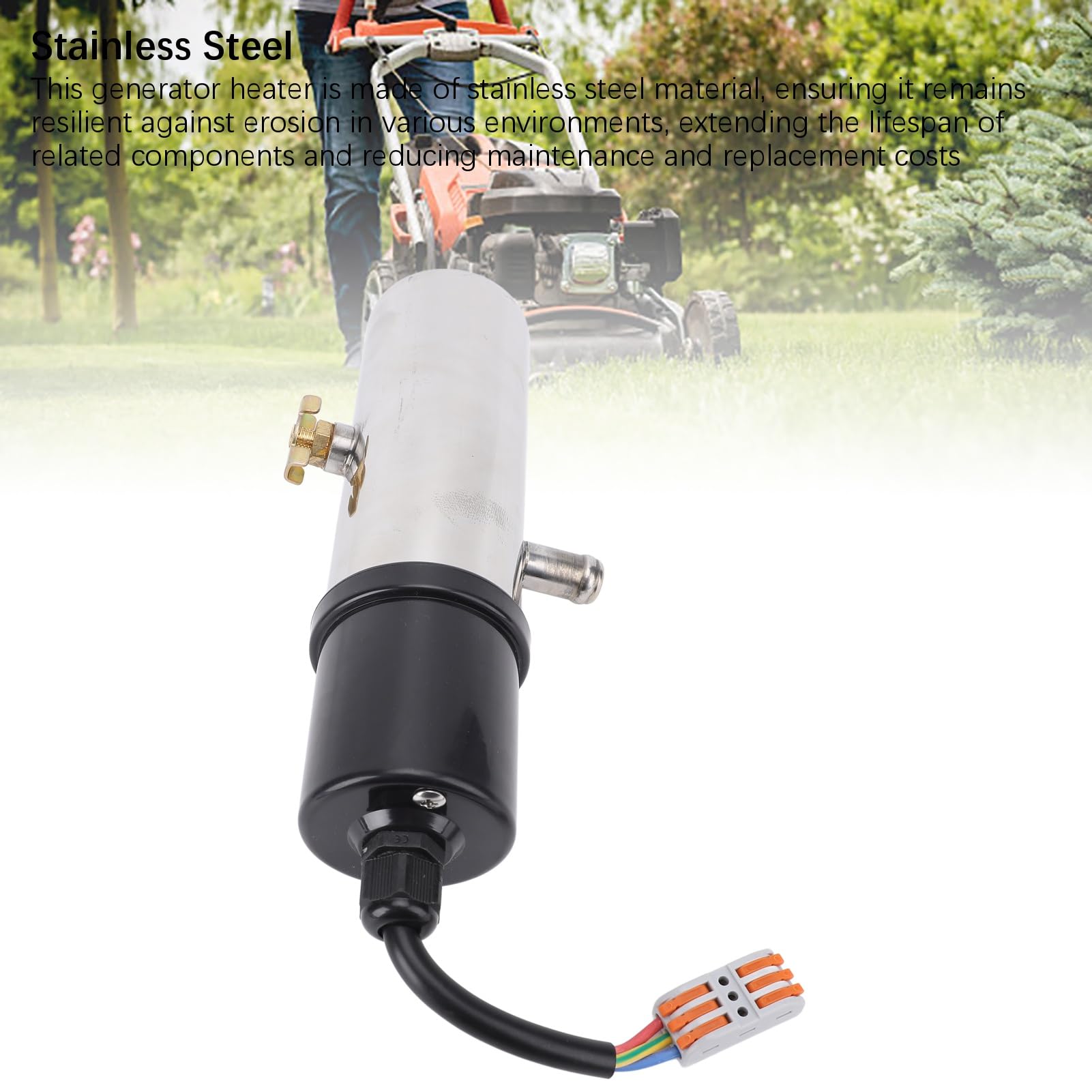 Zerodis Grzejnik Generatora 1000 W, Podgrzewacz Płynu Chłodzącego 110 V ze Stali Nierdzewnej, Zapewniający długą żywotność, Szybki Rozruch na Zimno i Redukcja Emisji W Silnikach