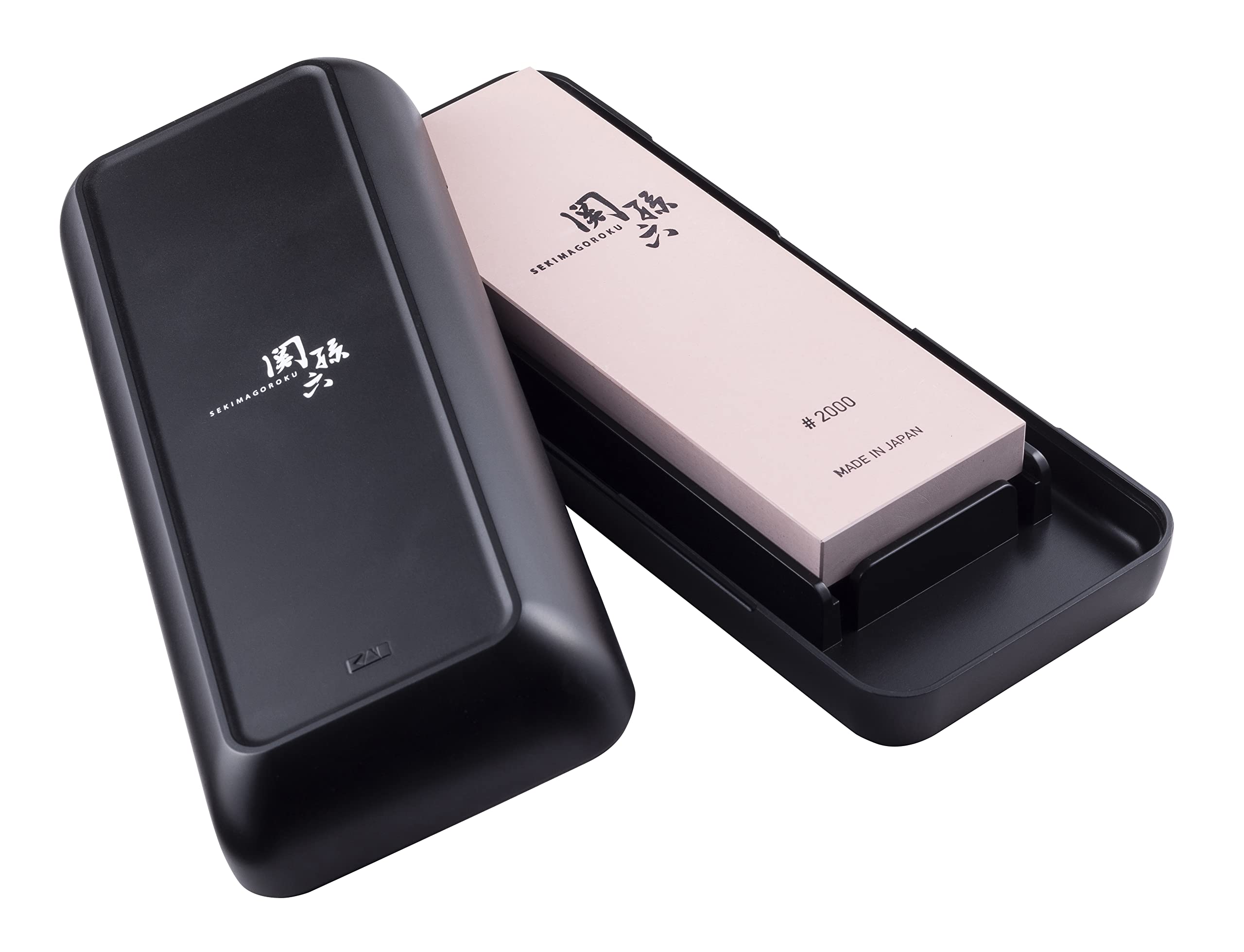 Kai Corporation AP0331 Sekimagoroku Medium Whetstone Knife Sharpener #2000 with Storage Case, Made in Japan : DIY, Tools & Garden