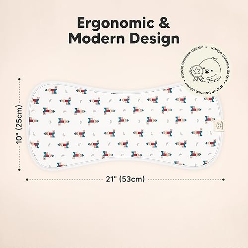 Vista 371 de Paños orgánicos para eructos para bebés niños y niñas, paquete de 5 paños de algodón súper absorbentes para bebés, trapos suaves y afelpados