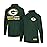 Ultra Game NFL Official Youth Super Soft Quarter Zip Long Sleeve T-Shirt, Green Bay Packers, Team Color, 10-12