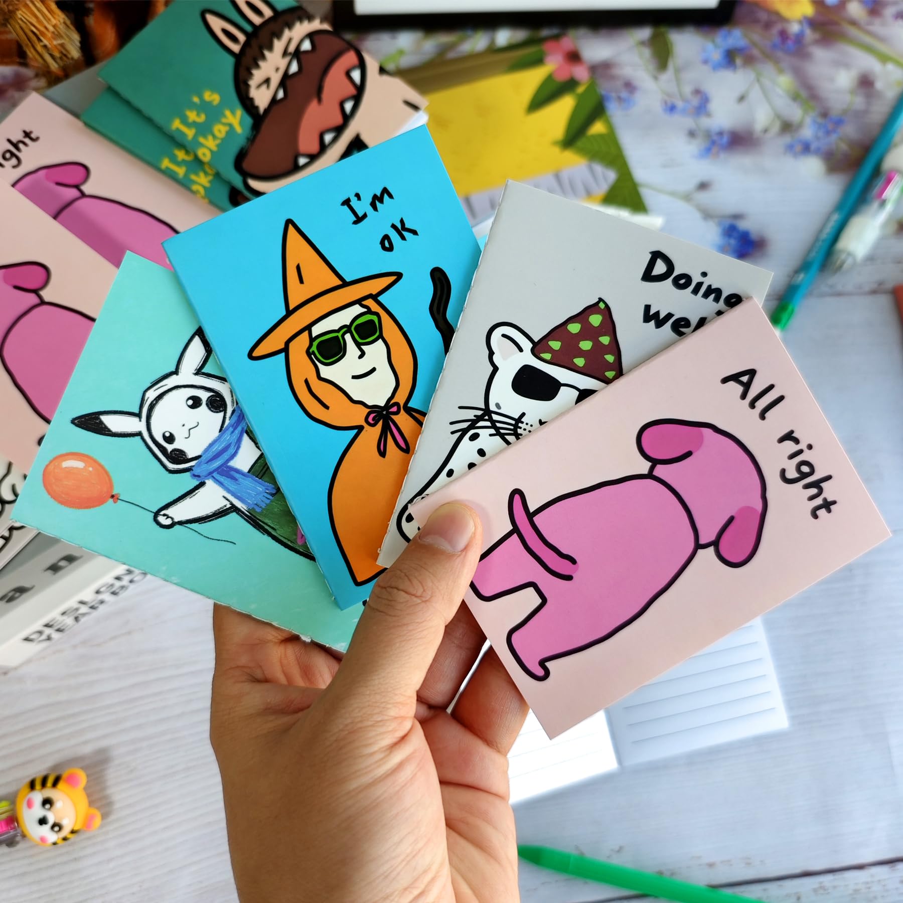 Lot de 48 mini carnets de poche 2,8 x 4 pouces pour récompenses en classe