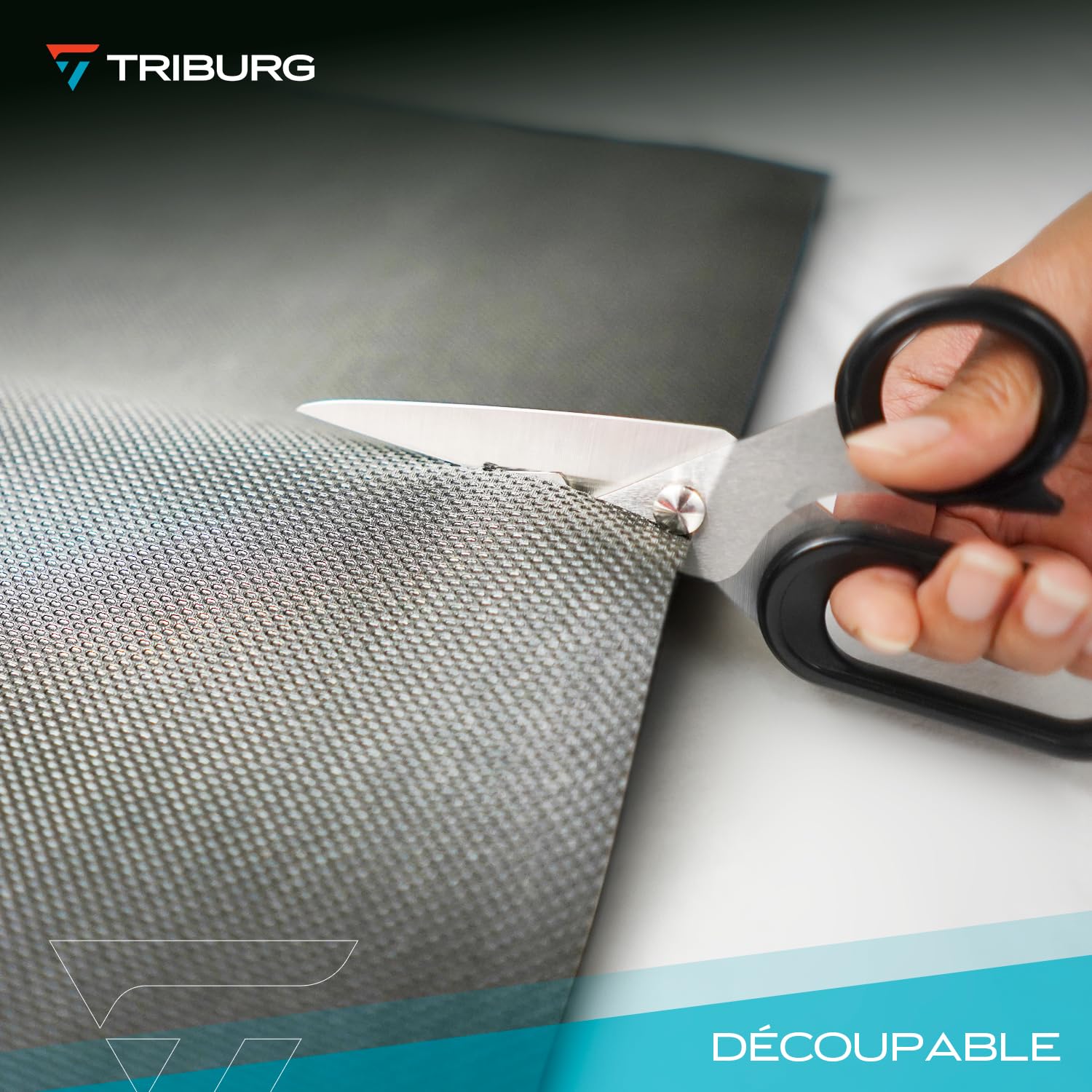 TRIBURG Tappetino universale antiscivolo 120x100cm Tagliabile e impermeabile - Tappetino per bagagliaio auto - Tappetino antiscivolo auto - Tappetino antiscivolo cassetti