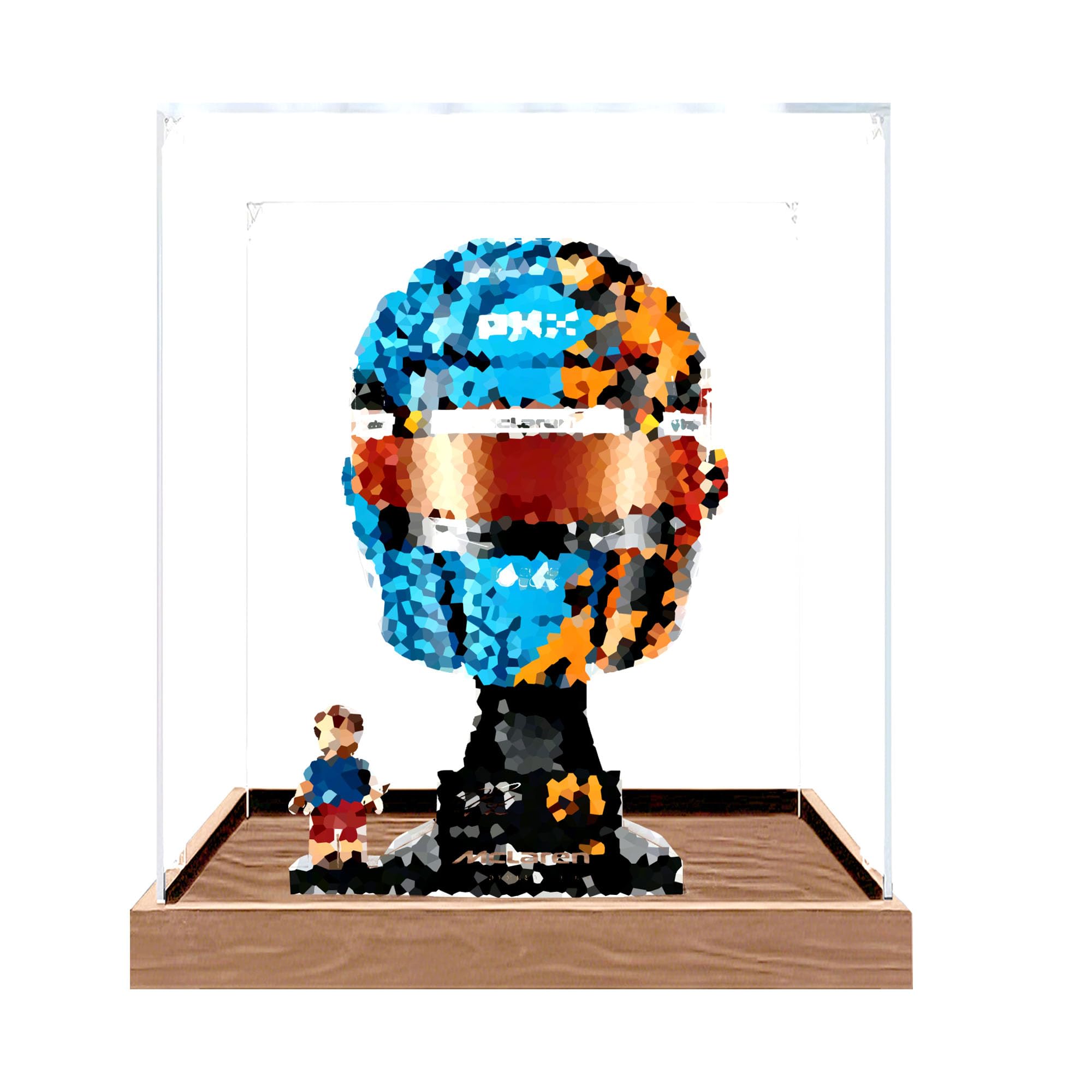 Clear Acrylic Showcase Box for Le-go 43017 Sets (Wood 3mm)