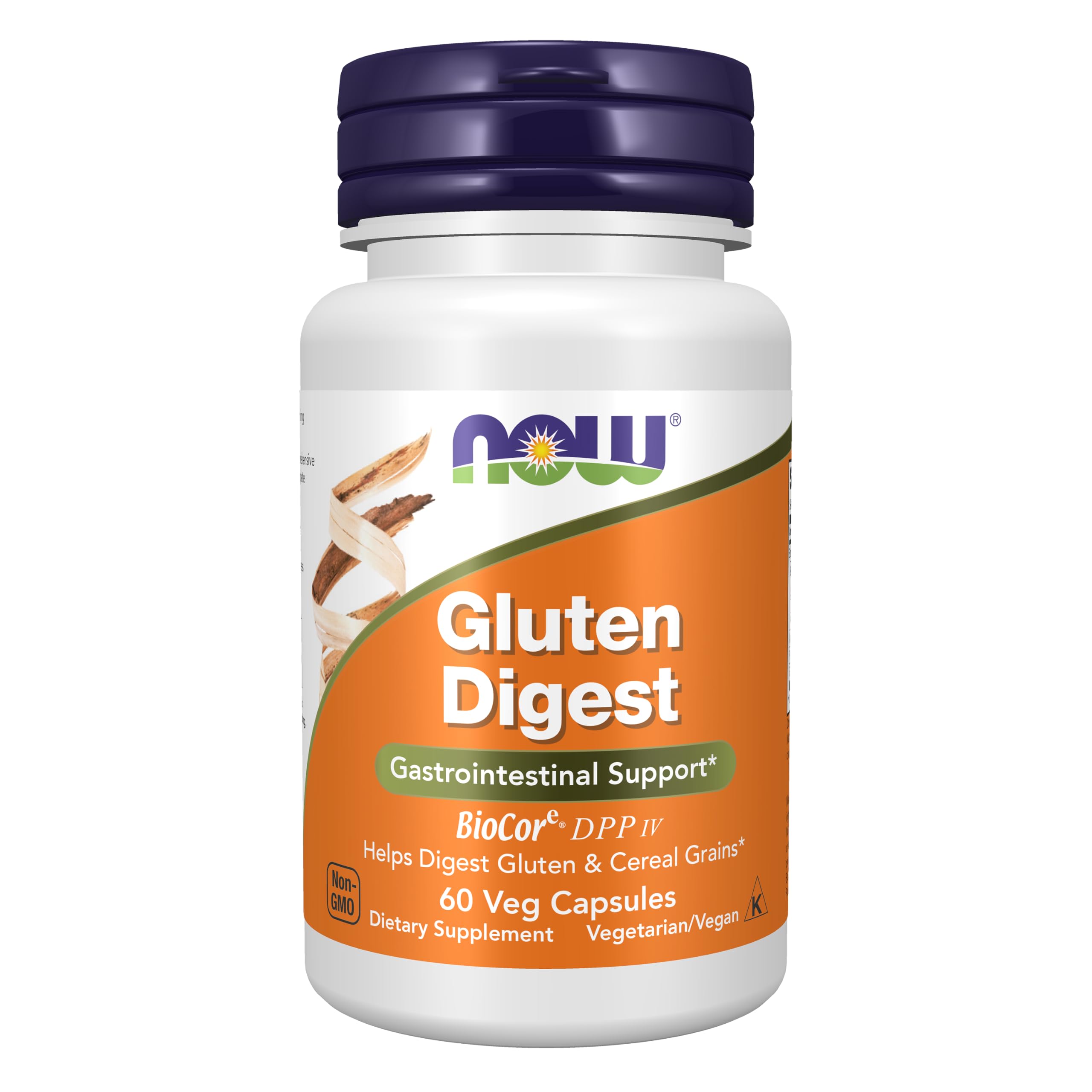 NOW Supplements, Gluten Digest with BioCore®DPP IV, 60 Veg Caps