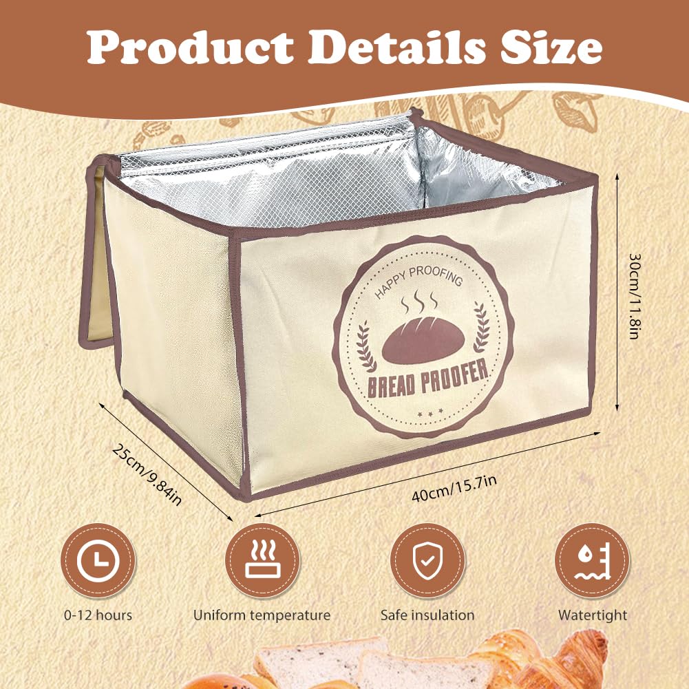 Boîte de fermentation de levure naturelle 30 l avec couvercle pliable avec minuterie, température réglable