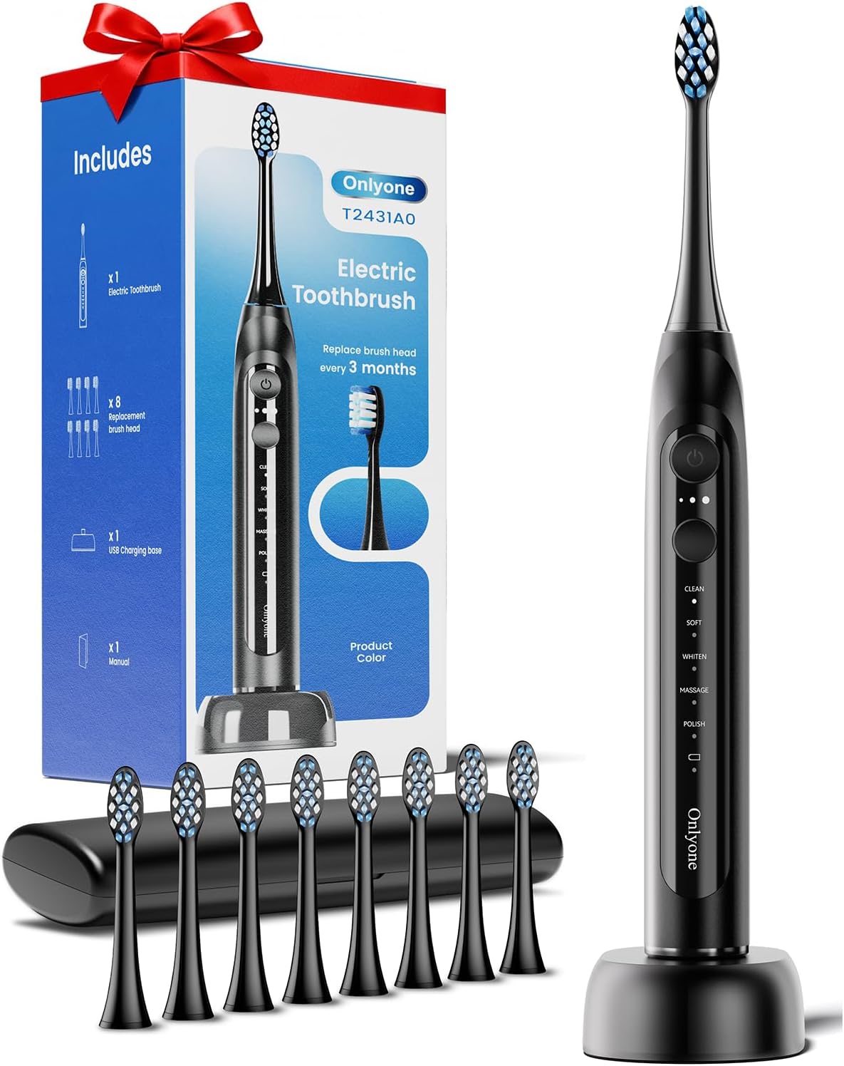 Onlyone Sonic Electric Toothbrush for Adults