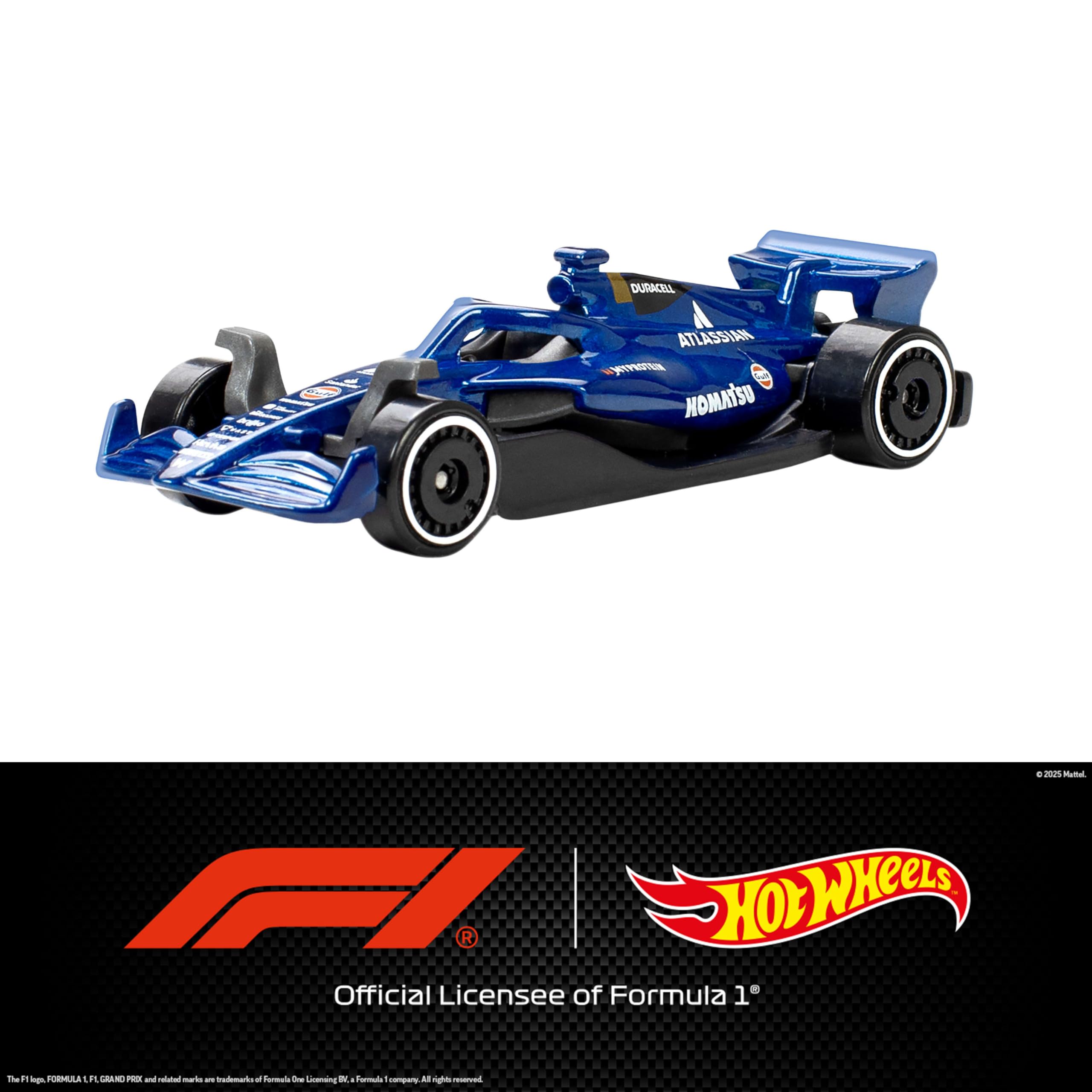 Hot Wheels 1:64 Scale 5-Pack Formula 1 Die-Cast Toy Cars, Set of 5
