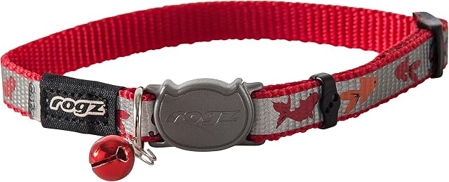 Rogz Catz ReflectoCat Collar, Red