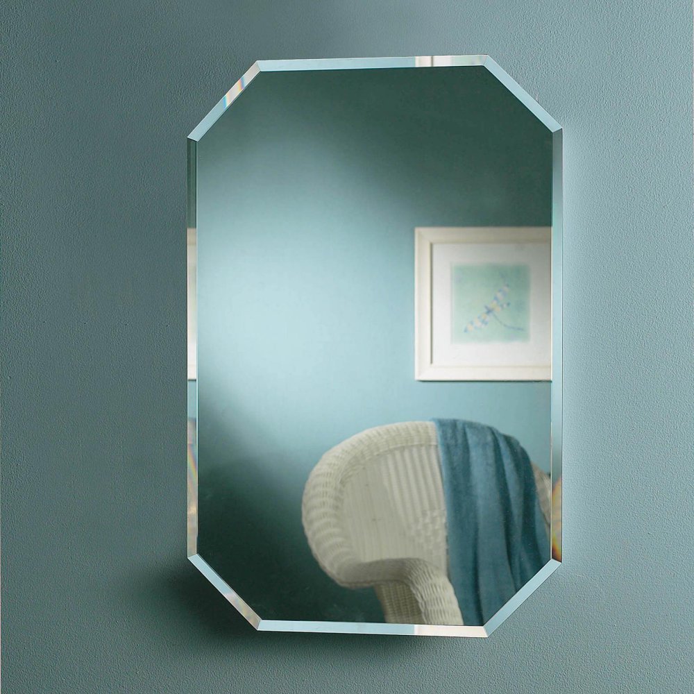 Jensen 1454 Mirage Octagonal Frameless Medicine Cabinet with Beveled Mirror