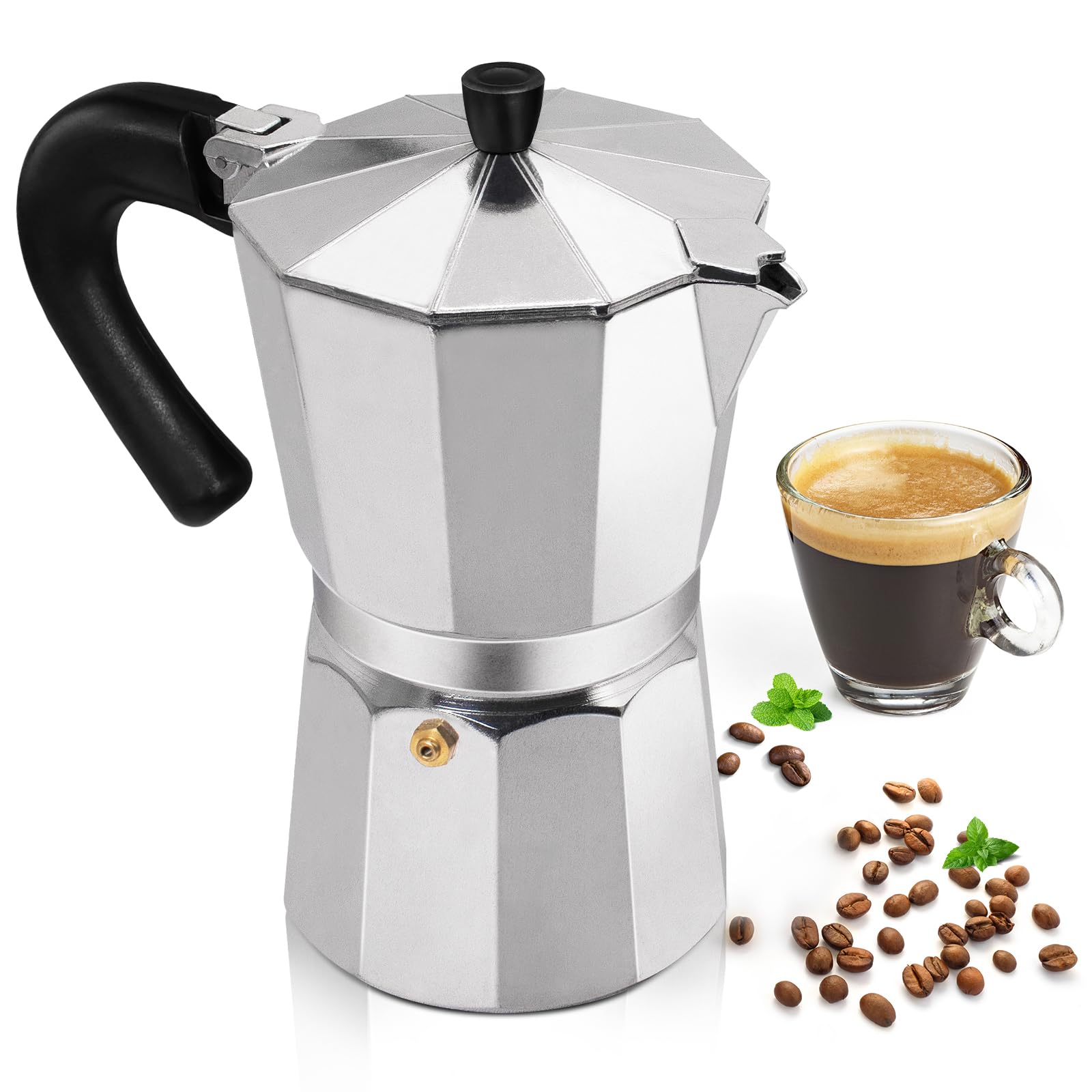 Amazon.com: Aluminum 9 Cup 450ml Moka Pot Express Coffee Maker
