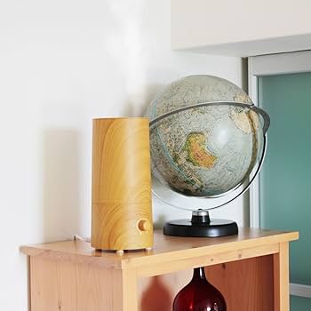 Amazon | PRISMATE(プリズメイト) アロマ超音波式加湿器 -wood