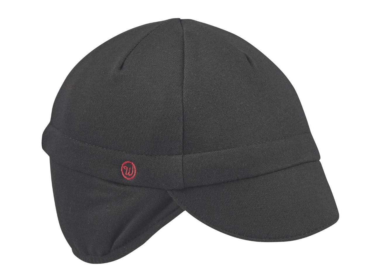 Walz Caps Black Merino Wool Ear Flap Cap (S/M)