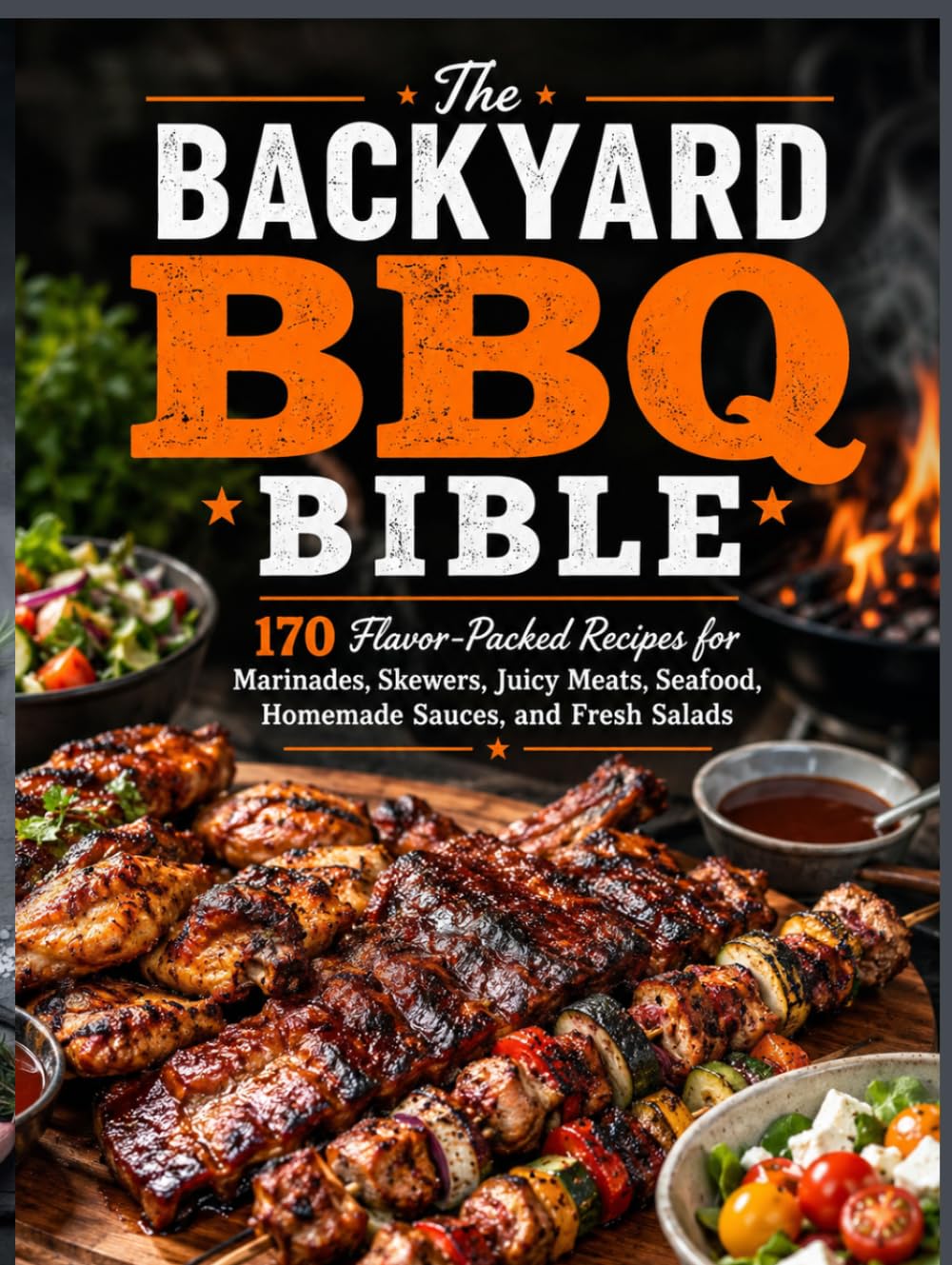 The Backyard BBQ Bible: 70 Flavor-Packed Recipes for Marinades, Skewers, Juicy Meats, Seafood, Homemade Sauces, and Fresh Salads