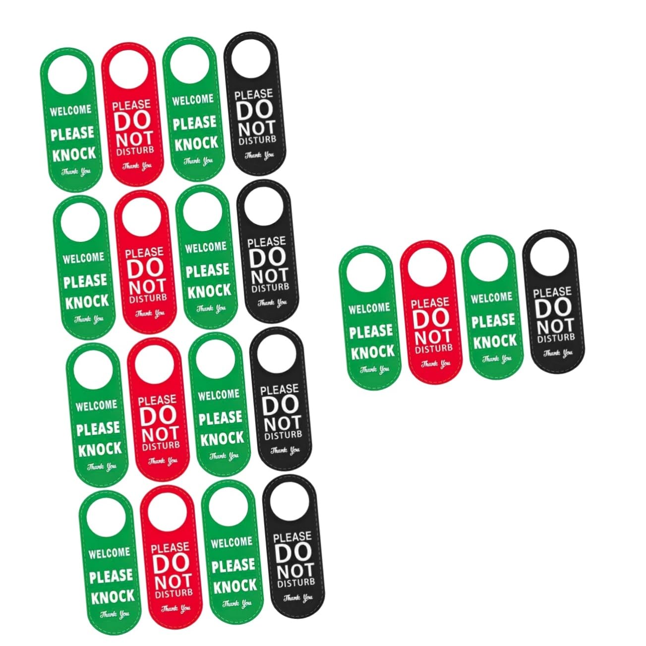 DOITOOL 5 Series Señalización De Hoteles Letrero Puertas Largo Señal Led Señal De Seguridad De Cocina Baño No Molestar Cartel De Doble Cara. Indicador De Puerta Colgante Cuero 2 Piezas X 5