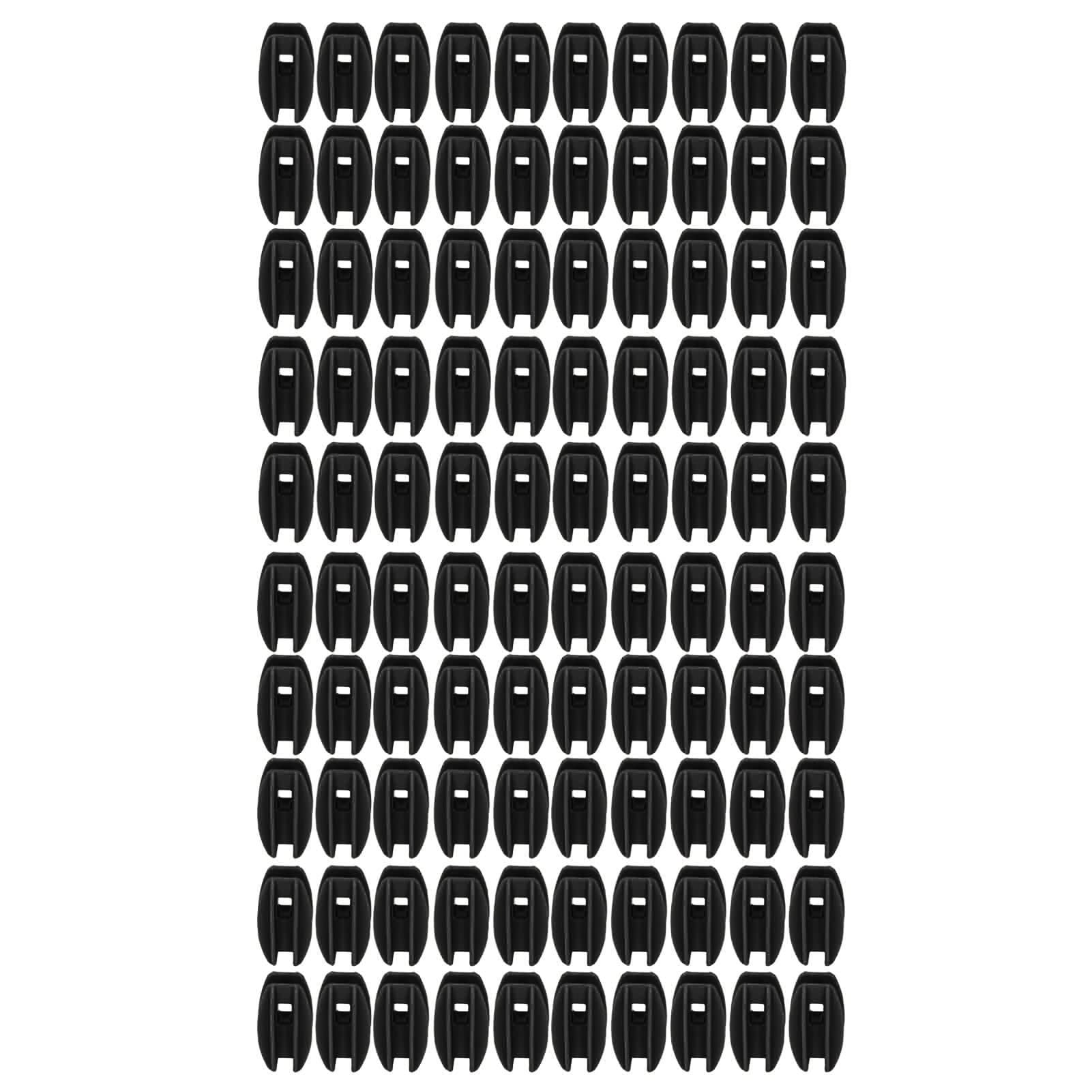 100 Piezas de Aislador de Valla Eléctrica, Resistencia a la Intemperie Contra la Lluvia, Aislador de Valla Electrónica de Pulso para Exteriores de Jardín(Negro)