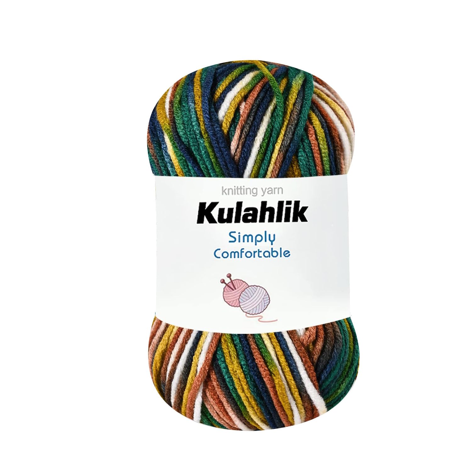 250g(5x50g) Acrylic Yarn for Crochet/Knitting, Colorful Gradient Yarn Thread, 5 Rolls Skeins, Perfect for Any Knitting Crochet and Crafts Mini Project — view 13