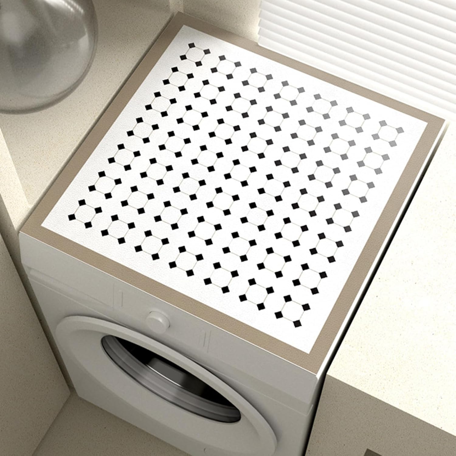 防水洗濯機トップカバーマット滑り止め冷蔵庫クロス防塵&amp;耐摩耗性非素材電子レンジ冷蔵庫ベッドサイドテーブル用